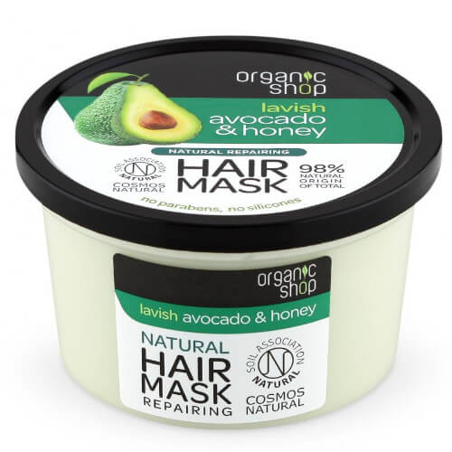 Organic Shop Regenerační maska na vlasy Avokádo & Med (Repairing Hair Mask) 250 ml