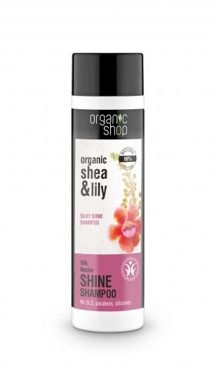 Organic Shop Šampon pro všechny typy vlasů Bambucké máslo a lilie (Shine Shampoo) 280 ml