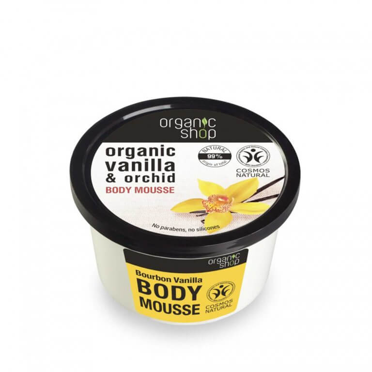 Organic Shop Tělová pěna Burbonská vanilka (Body Mousse) 250 ml