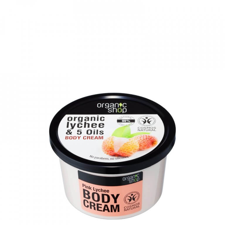 Organic Shop Tělový krém Růžové liči (Body Cream) 250 ml