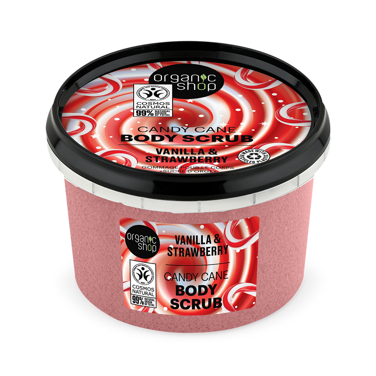 Organic Shop Telový peeling Cukrová palička (Body Scrub) 250 ml