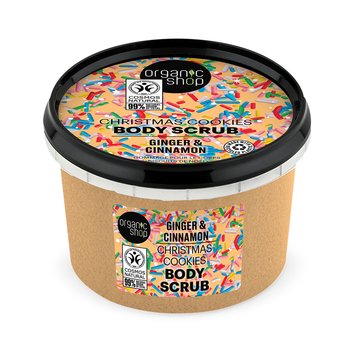 Organic Shop Telový peeling Vianočné pečivo (Body Scrub) 250 ml