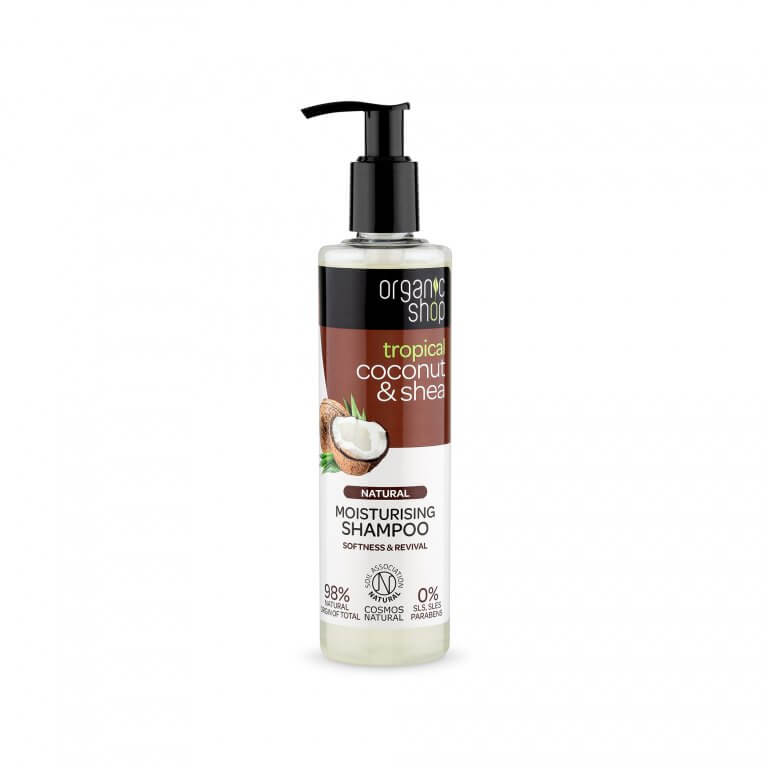 Organic Shop Hydratační šampon Tropical Coconut & Shea (Moisturising Shampoo) 280 ml