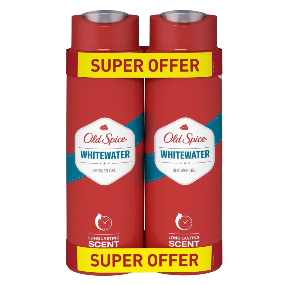 Old Spice Sprchový gél WhiteWater Duo 2 x 400 ml