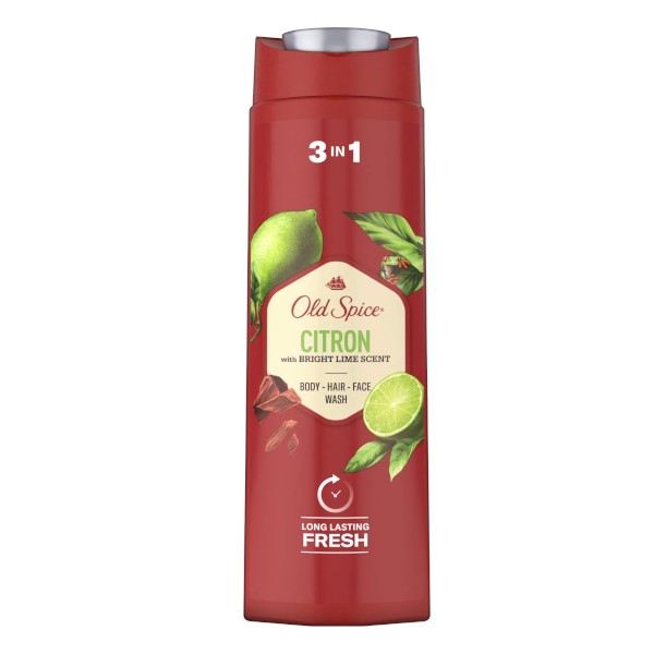 Levně Old Spice Sprchový gel pro muže Citron (Body, Hair, Face Wash) 400 ml