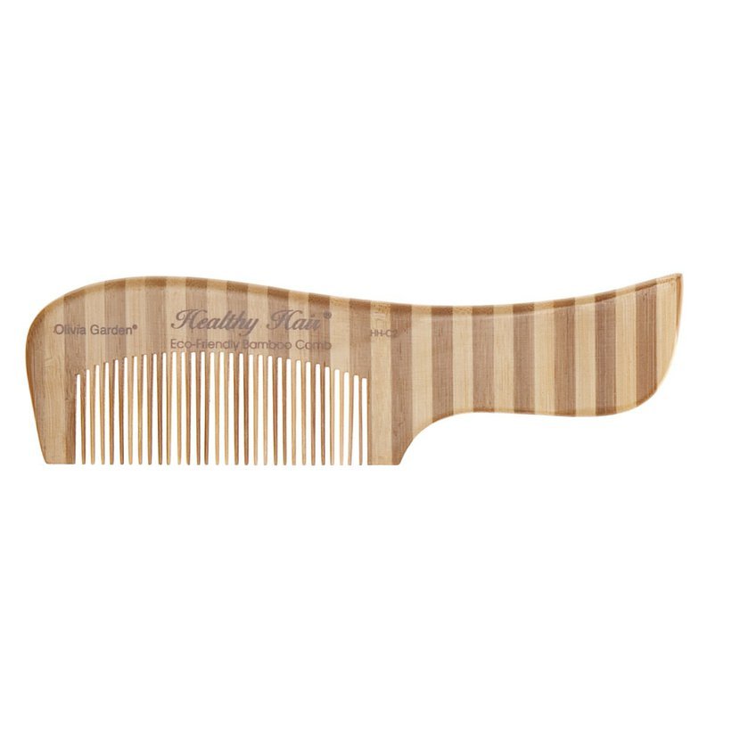 Olivia Garden Bambusový hřeben s antistatickým efektem Healthy Hair Eco-Friendly Bamboo Comb C3