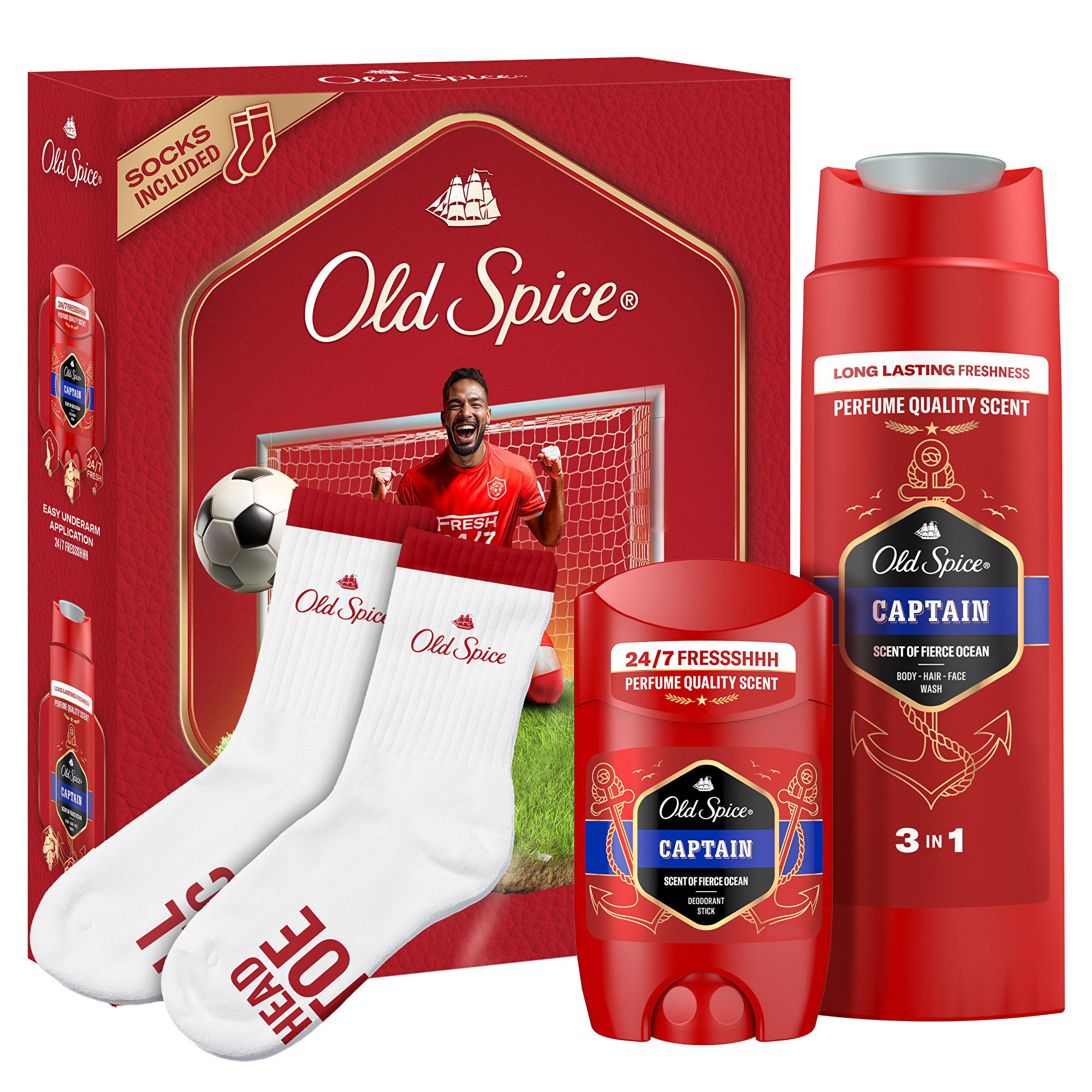 Old Spice Darčeková sada s ponožkami Captain