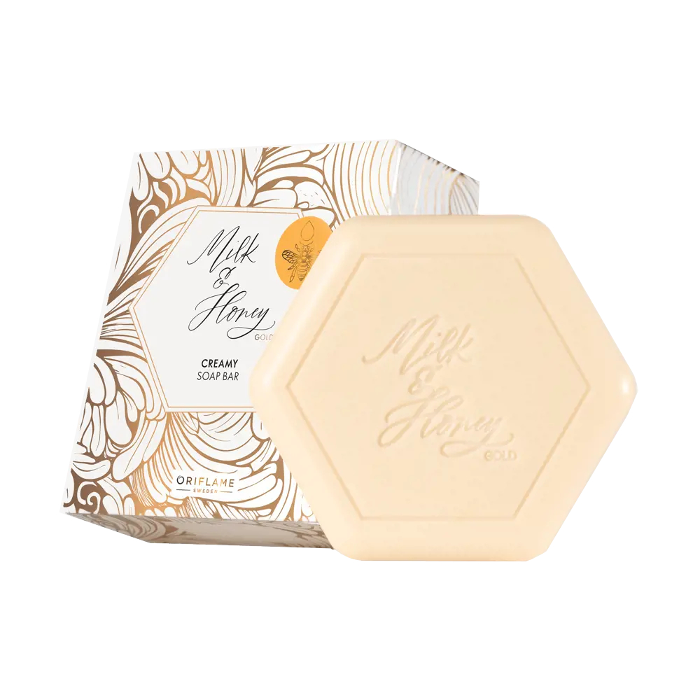 Oriflame Krémové mydlo Milk & Honey Gold (Creamy Soap Bar) 90 g