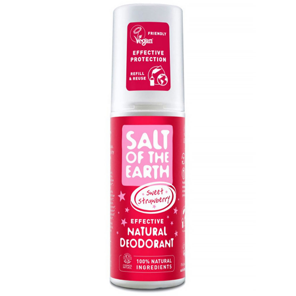 Levně Salt Of The Earth Přírodní deodorant ve spreji Jahoda Rock Chick Sweet Strawberry (Natural Deodorant) 100 ml