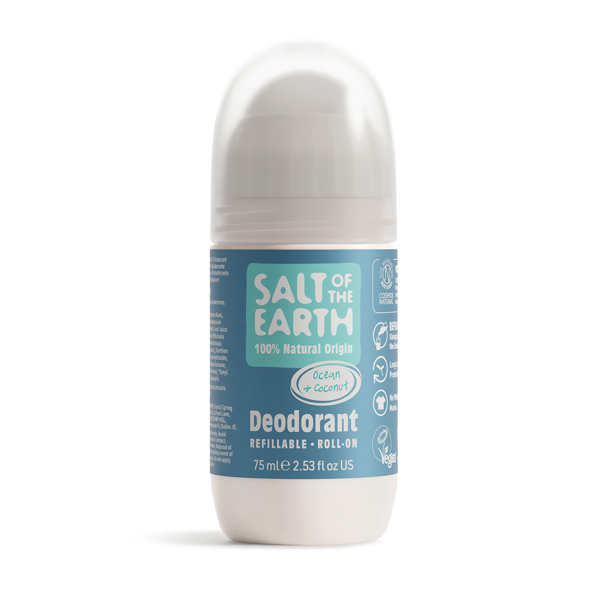 Salt Of The Earth Přírodní kuličkový deodorant Ocean & Coconut Deo Roll-on 75 ml