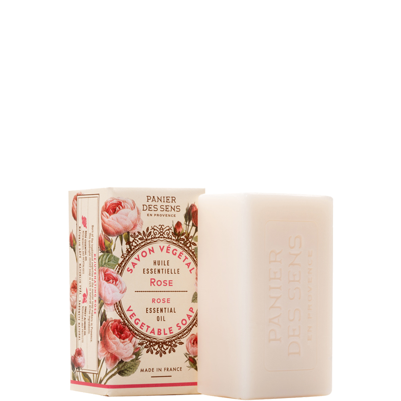Panier des Sens Mýdlo na ruce a tělo Rejuvenating Rose (Vegetable Soap) 150 g