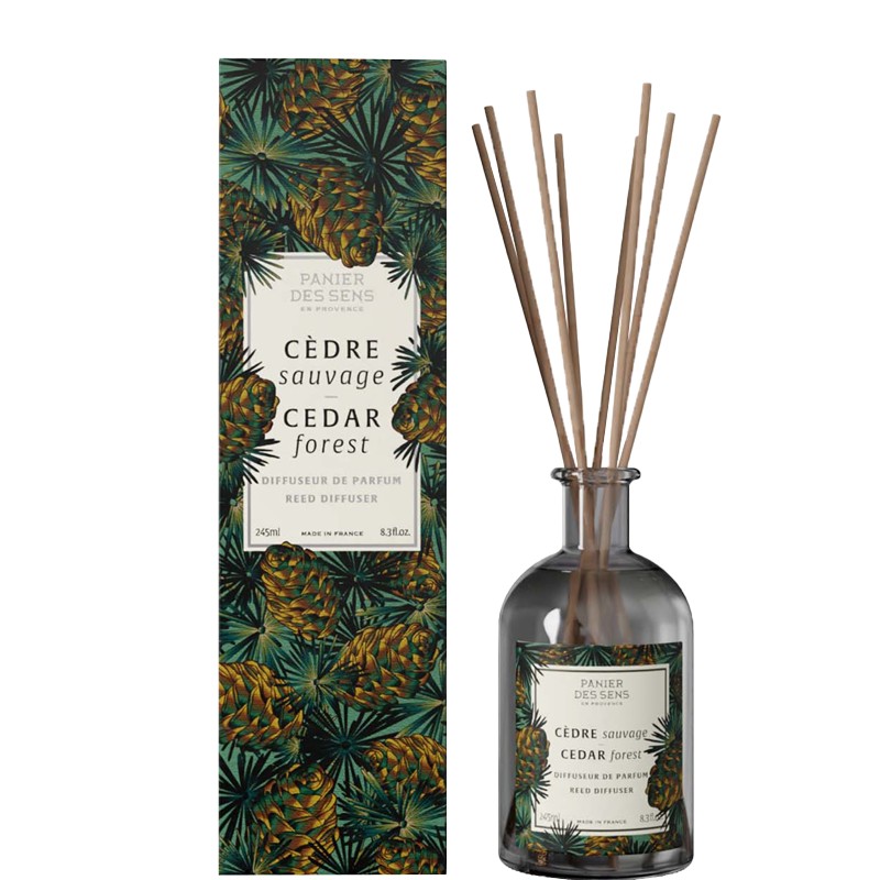 Zobrazit detail výrobku Panier des Sens Aroma difuzér Cedar Forest (Reed Difuzer) 245 ml