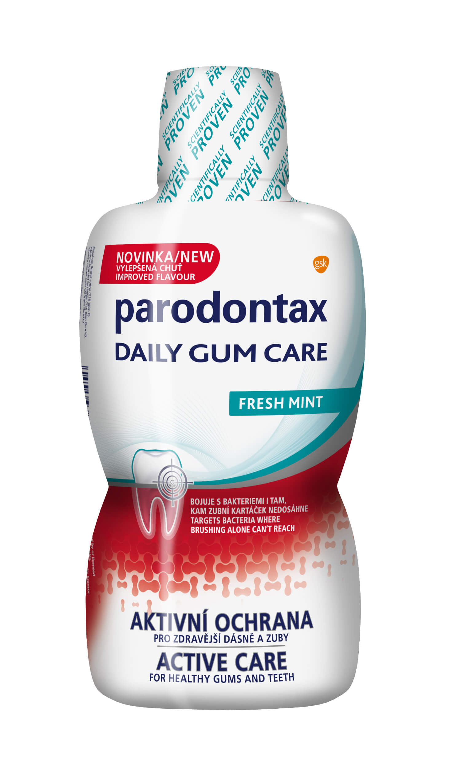 Parodontax Ústna voda Fresh Mint Daily Gum Care 500 ml