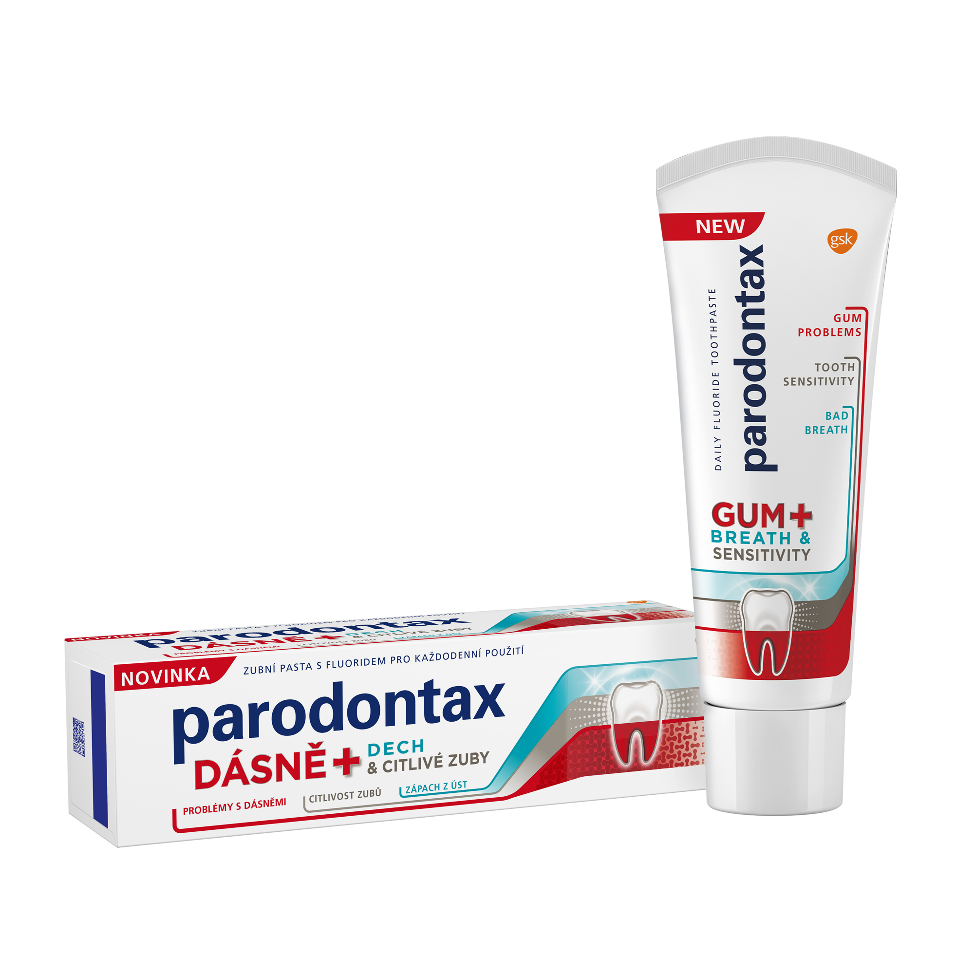 Parodontax Zubní pasta na problémy s dásněmi, dechem a citlivostí zubů Gum and Sensitive 75 ml