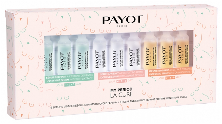 Payot Vyrovnávající pleťová séra pro ženský cyklus My Period (Rebalancing Face Serum) 9 x 1,5 ml
