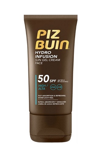 Levně Piz Buin Opalovací gelový krém na obličej SPF 50 Hydro Infusion (Face Sun Gel Cream) 50 ml