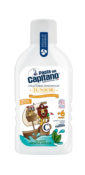 Pasta del Capitano Ústní voda pro děti 6+ Junior 400 ml