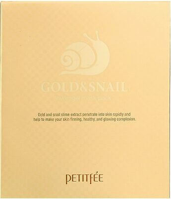 Petitfée Hydrogelová pleťová maska se zlatem a hlemýždím extraktem Gold & Snail (Hydrogel Mask Pack) 5 ks