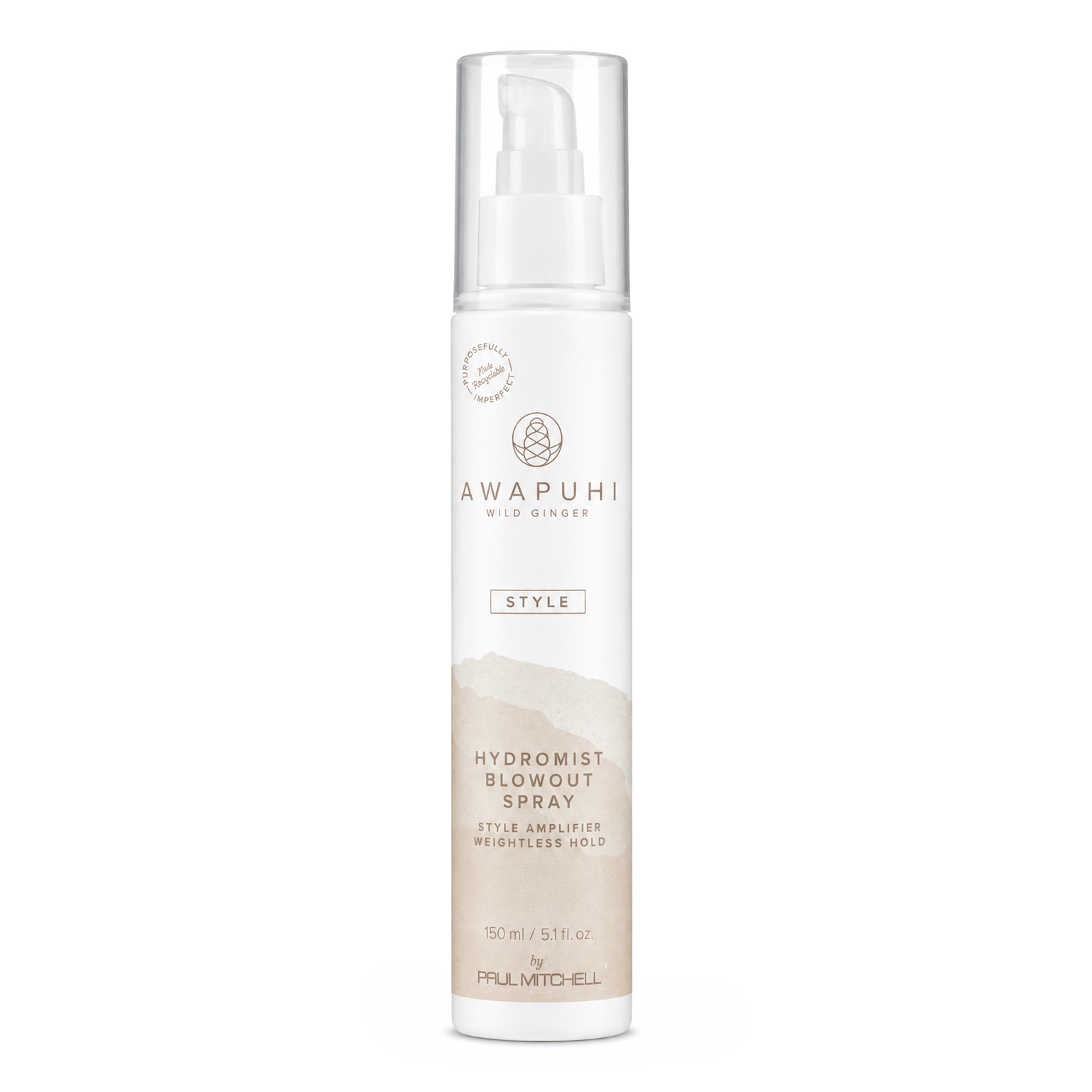 Hydratační sprej pro objem vlasů Awapuhi (Wild Ginger Hydromist Blow-Out Spray) 150 ml
