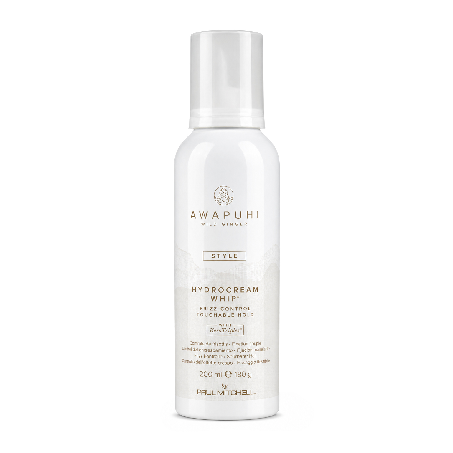 Stylingová pěna pro hydrataci a proti krepatění Awapuhi (Wild Ginger Hydrocream Whip) 200 ml