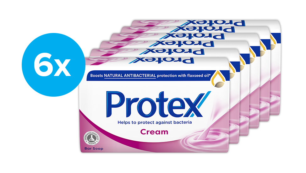 Protex Antibakteriální tuhé mýdlo Cream (Bar Soap) 6 x 90 g