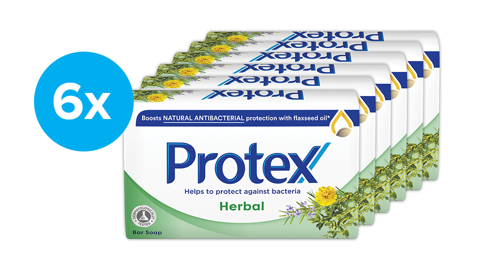 Protex Antibakteriálne tuhé mydlo Herbal (Bar Soap) 6 x 90 g