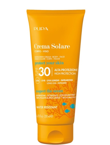 PUPA Milano Fényvédő krém arcra SPF 30 (Sunscreen Cream) 200 ml