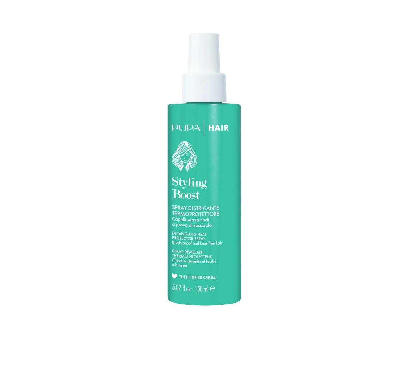 Levně PUPA Milano Ochranný sprej pro snadné rozčesávání vlasů Styling Boost (Detangling Heat Protector Spray) 150 ml