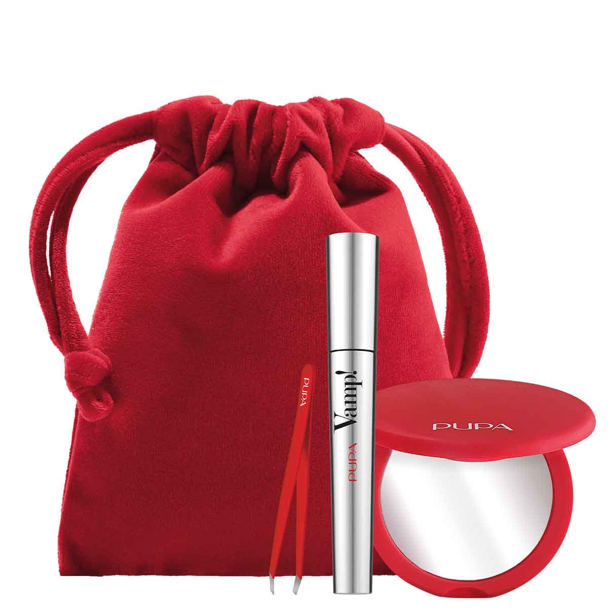 PUPA Milano Darčeková sada s pinzetou a zrkadielkom Mascara