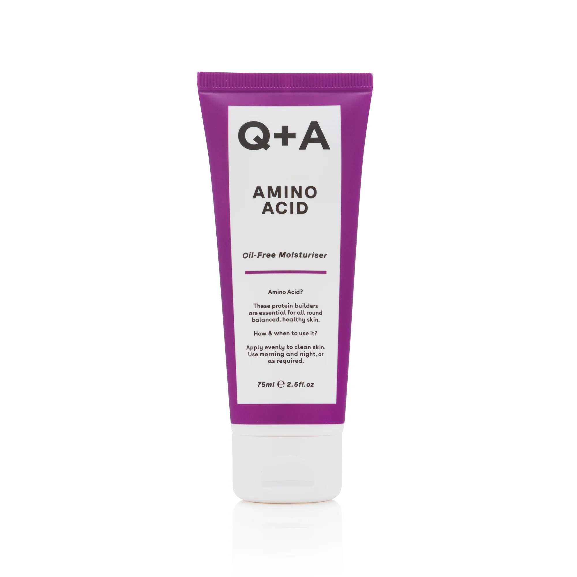 Q+A Hydratační pleťový krém s aminokyselinami (Oil-Free Moisturiser) 75 ml