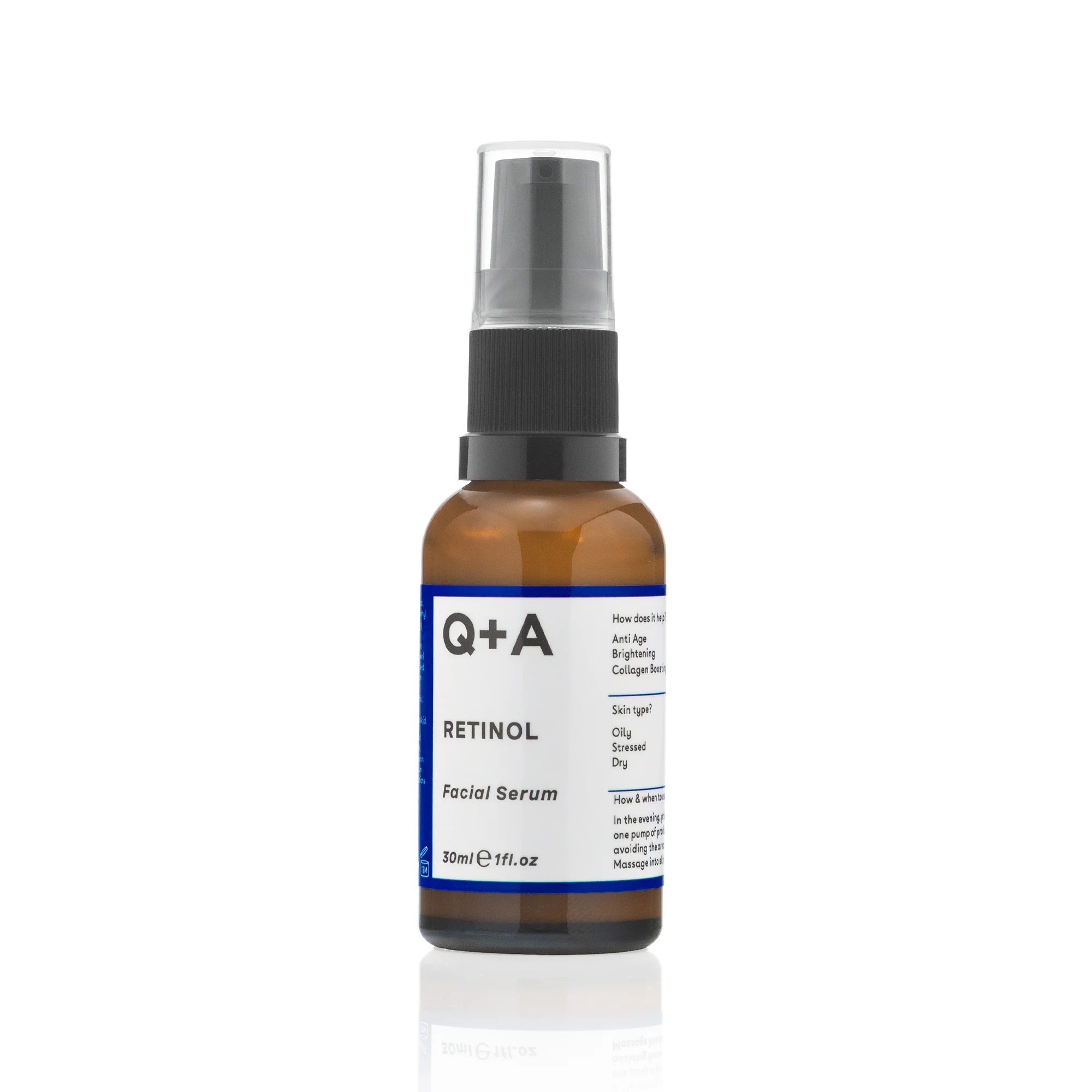 Q+A Pleťové sérum s retinolem 0,2 % (Facial Serum) 30 ml