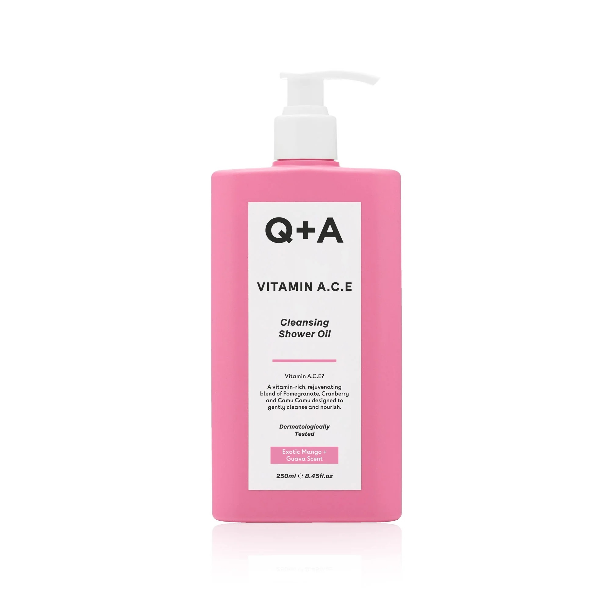 Q+A Sprchový olej s vitamínem A, C a E (Cleansing Shower Oil) 250 ml