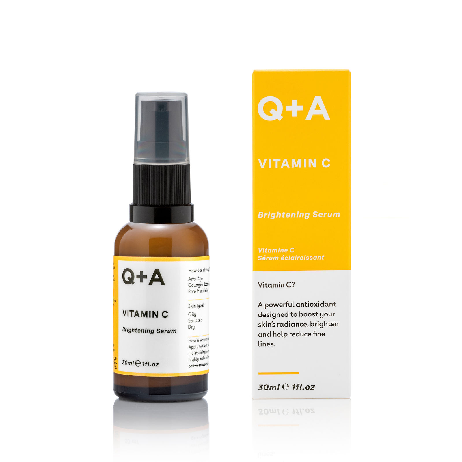 Levně Q+A Rozjasňující sérum s vitamínem C (Brightening Serum) 30 ml