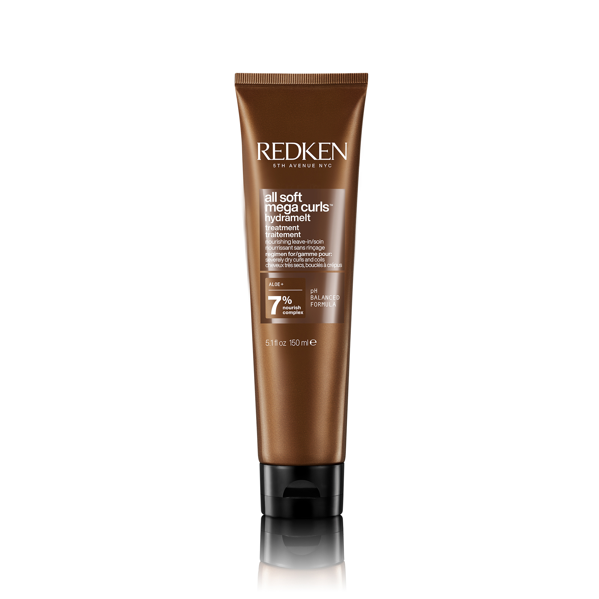 Levně Redken Bezoplachová péče pro suché kudrnaté a vlnité vlasy All Soft Mega Curls Hydramelt (Treatment) 150 ml