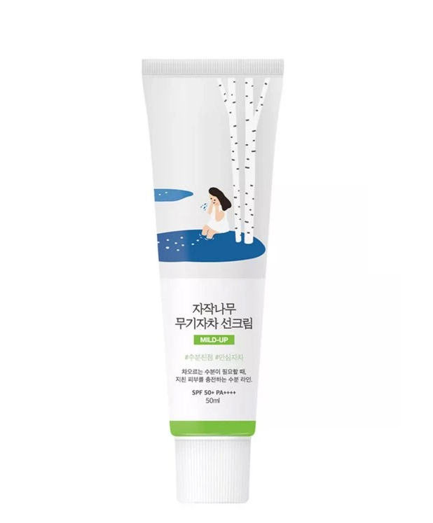 ROUND LAB Ochranný krém SPF 50+ Birch Juice Moisture Mild-Up (Suncreen Cream) 50 ml