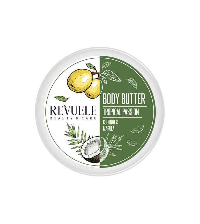 Revuele Hydratační tělové máslo pro citlivou pokožku Tropical Passion Coconut & Marula (Body Butter) 200 ml