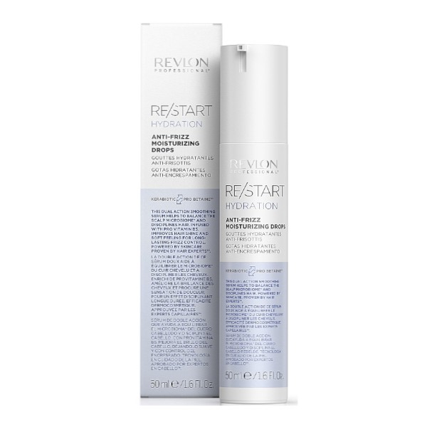Revlon Professional Hydratační sérum proti krepatění vlasů Restart Hydration (Anti-Frizz Moisturizing Drops) 50 ml