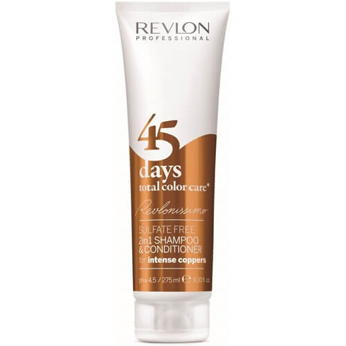 Revlon Professional Šampon a kondicionér pro intenzivní měděné odstíny 45 days total color care (Shampoo & Conditioner Intense Coppers) 275 ml