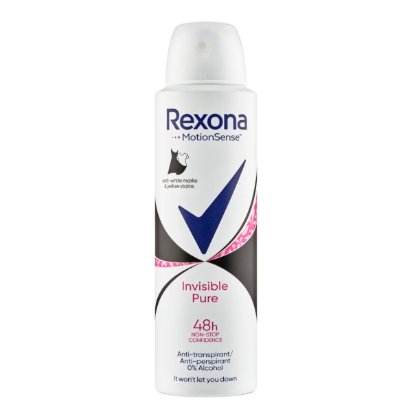 Rexona Antiperspirant v spreji Motionsense Invisible Pure 150 ml