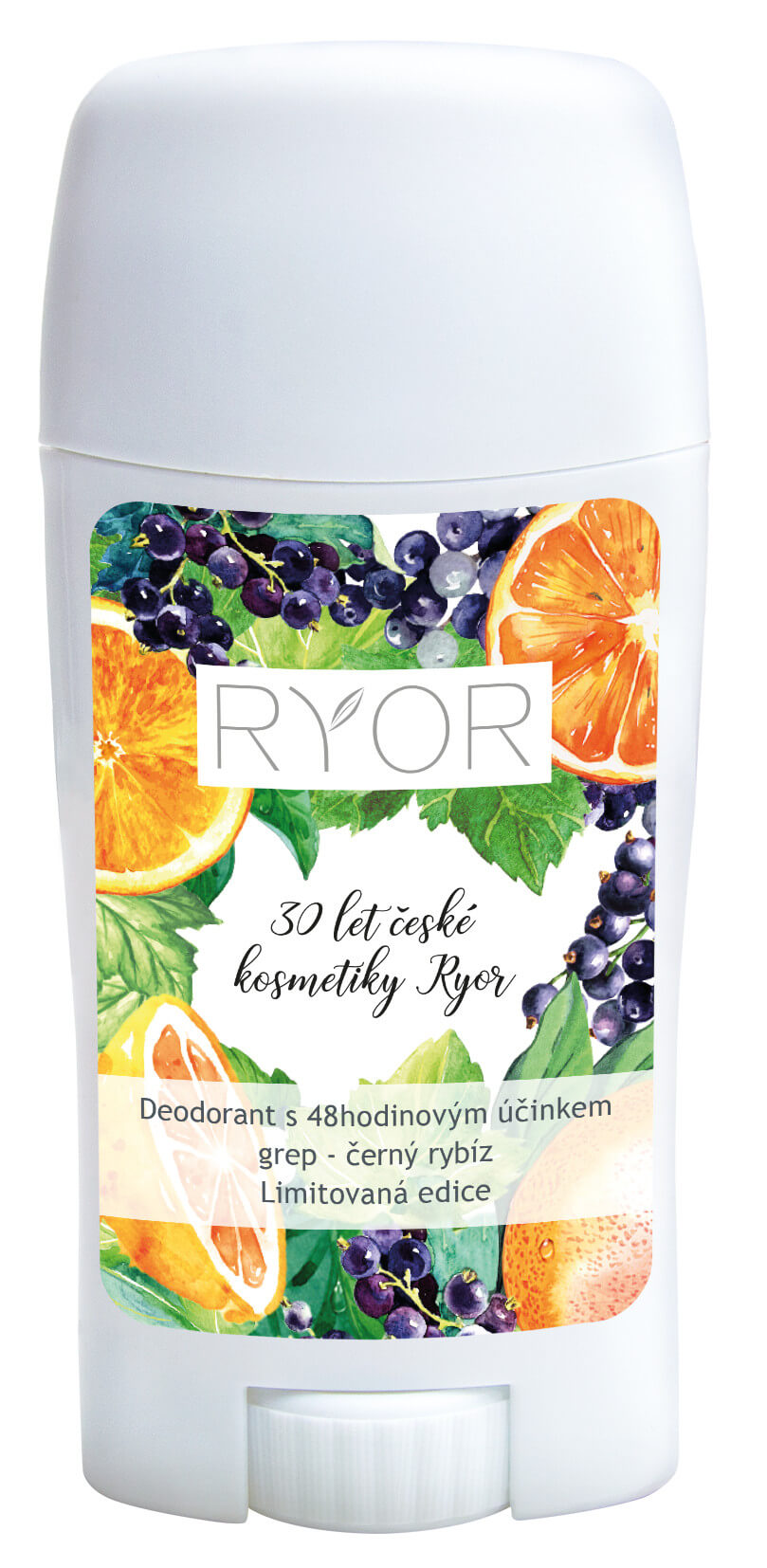 Zobrazit detail výrobku RYOR Deodorant s 48hodinovým účinkem a vůní grepu a černého rybízu 50 ml