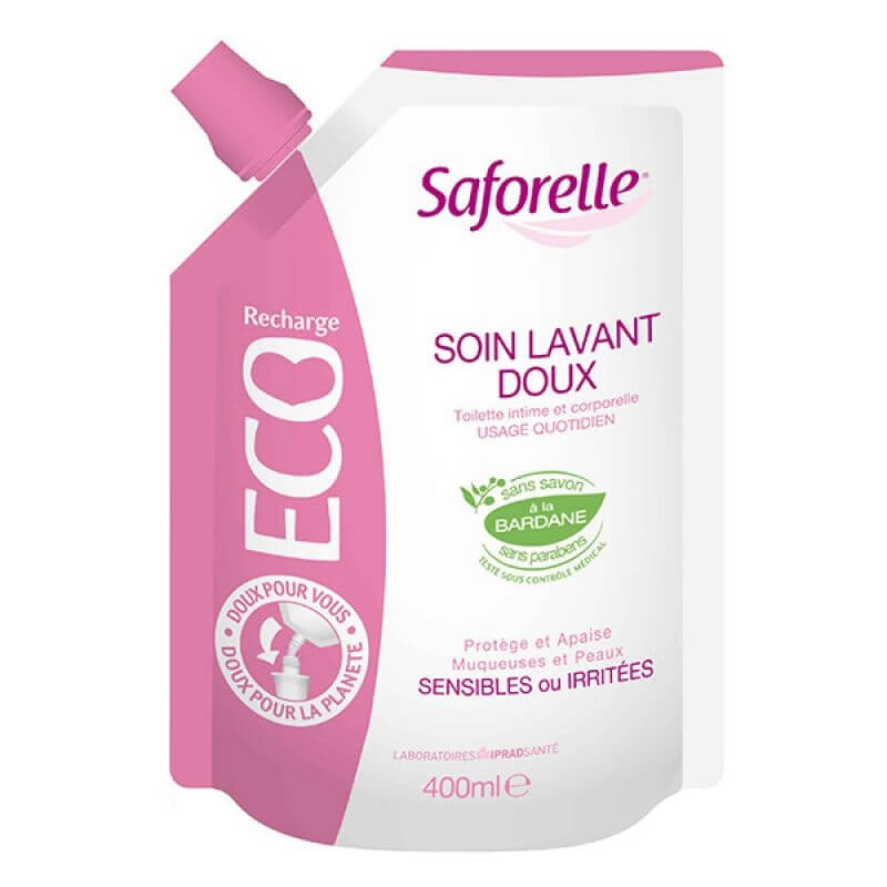 Saforelle Jemný mycí gel (náhradní náplň) Eco pack 400 ml