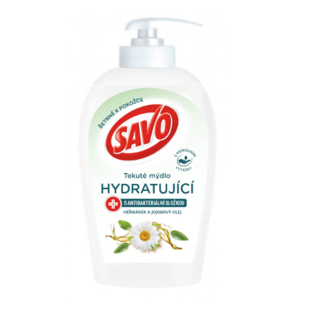 Savo Tekuté mýdlo s antibakteriální složkou Heřmánek & Jojobový olej (Liquid Handwash) 250 ml