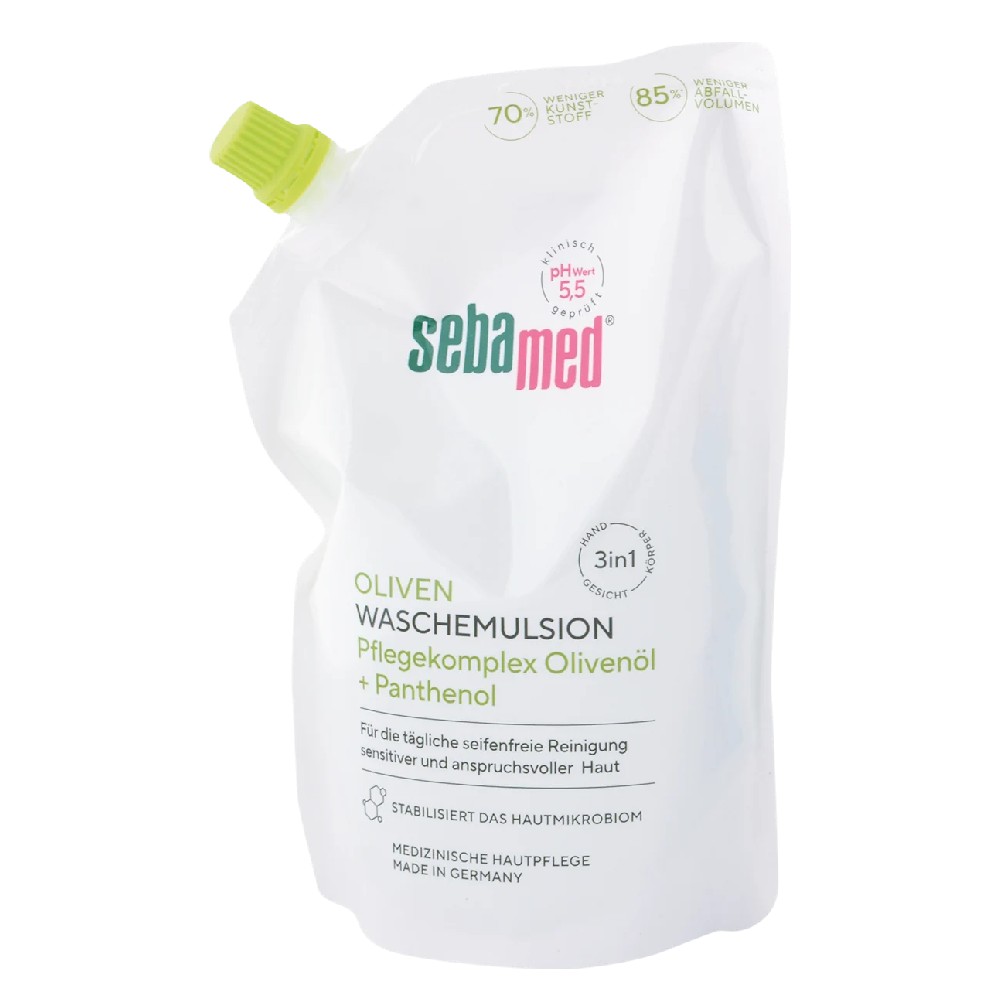 Sebamed Náhradná náplň pre umývaciu emulziu s olivovým olejom (Olive Face & Body Wash Refill) 400 ml