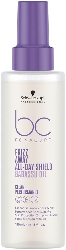 Levně Schwarzkopf Professional Ochranný sprej pro nepoddajné a krepaté vlasy Bonacure Clean Frizz Away (All-Day Shield) 150 ml