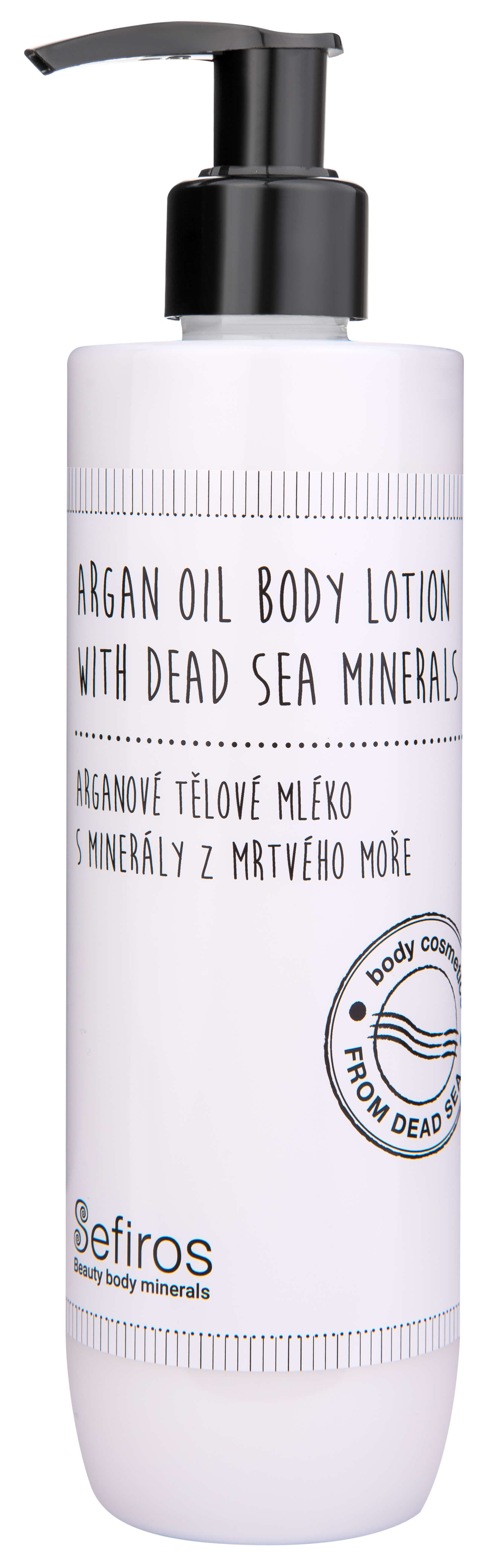 Sefiros Arganové telové mlieko s minerálmi z Mŕtveho mora ( Argan Oil Body Lotion With Dead Sea Mineral s) 300 ml + 2 mesiace na vrátenie tovaru