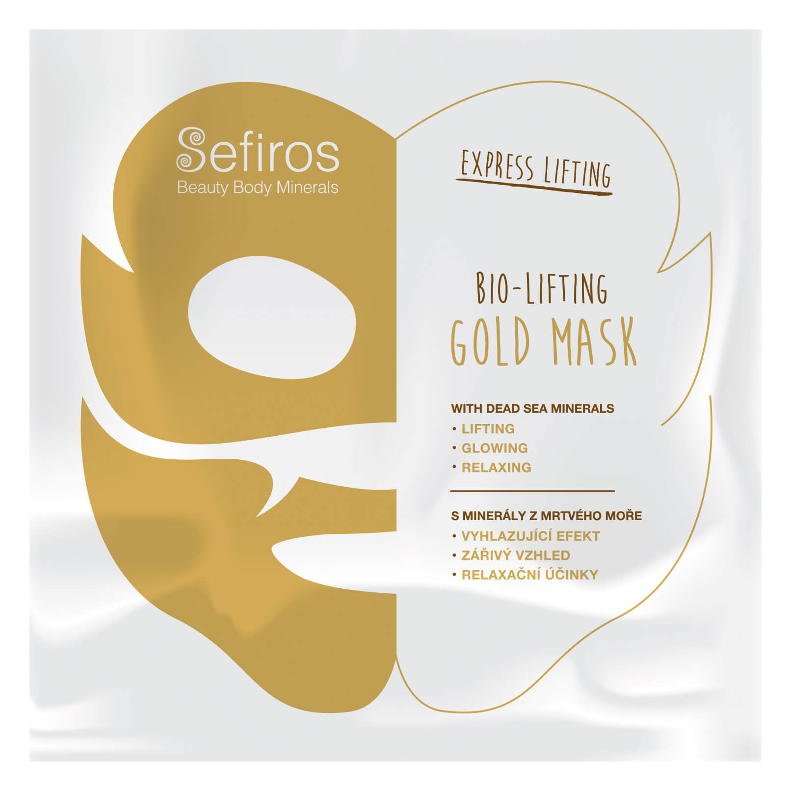 Sefiross Pleťová maska s minerály z Mrtvého moře Gold Mask 20 ml