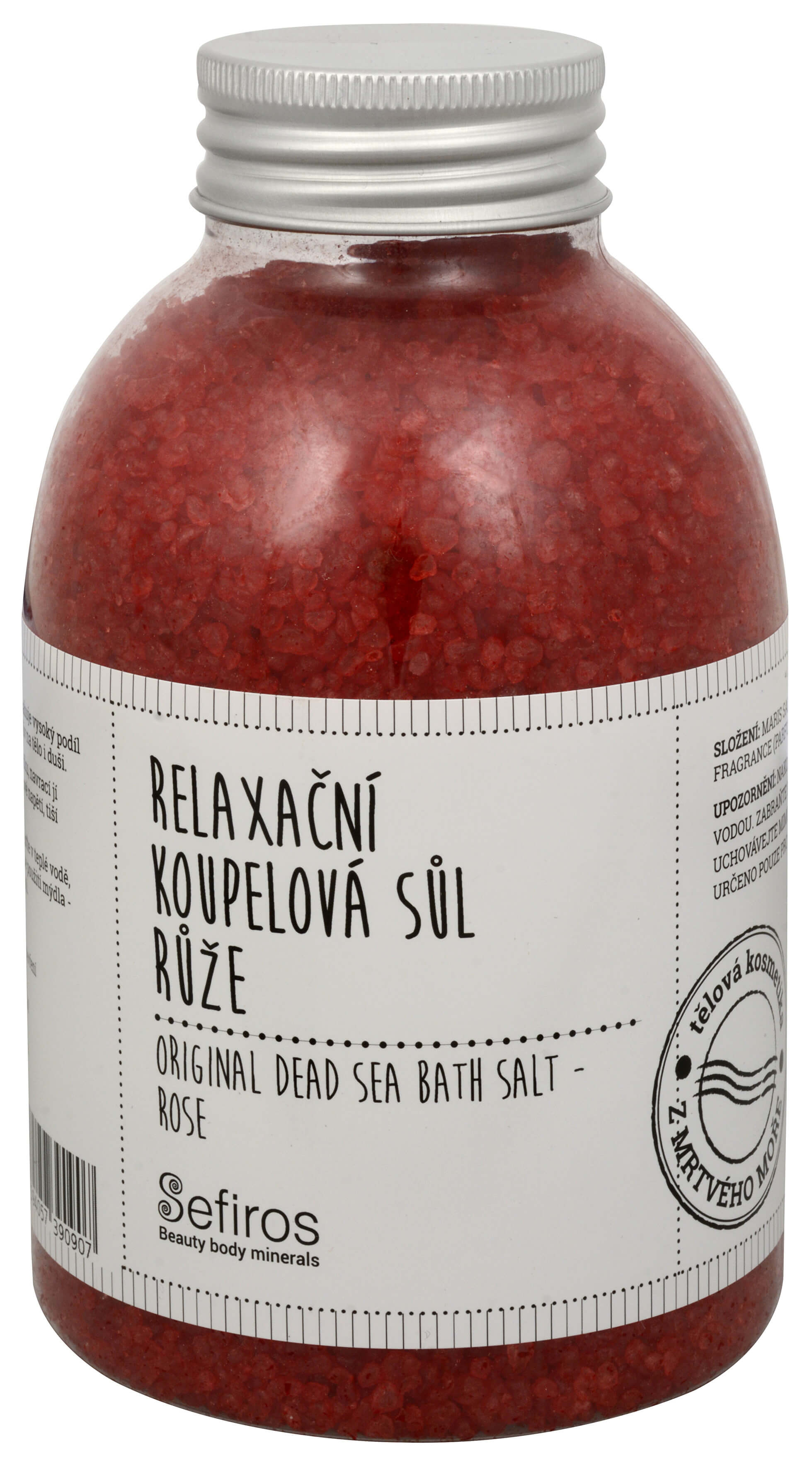 Sefiross Relaxační koupelová sůl Růže (Original Dead Sea Bath Salt) 500 g
