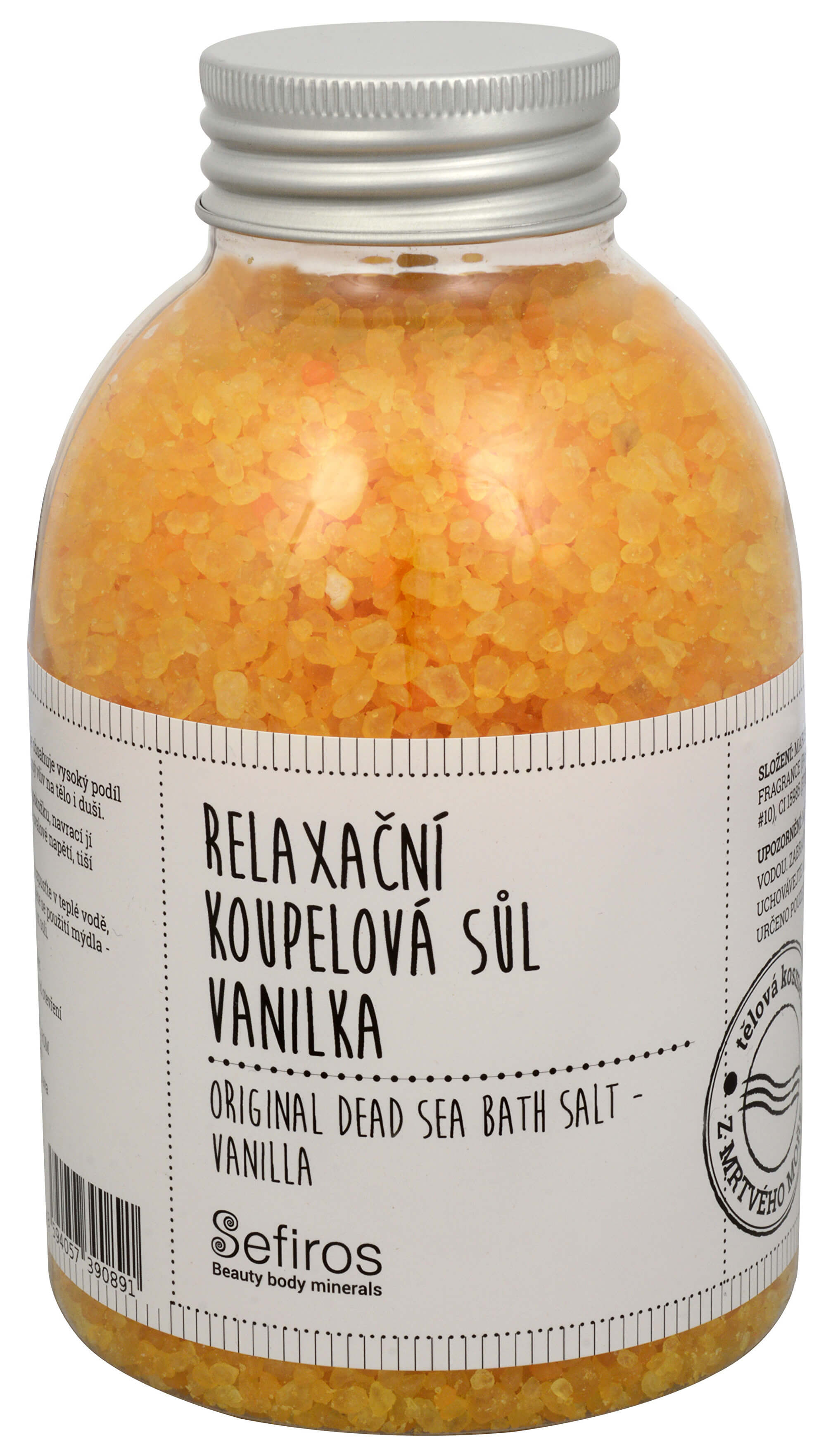 Sefiross Relaxační koupelová sůl Vanilka (Original Dead Sea Bath Salt) 500 g