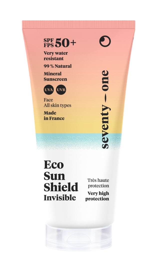 Levně SeventyOne Neviditelný opalovací krém na obličej SPF 50+ (Invisible Eco Sun Shield) 50 ml