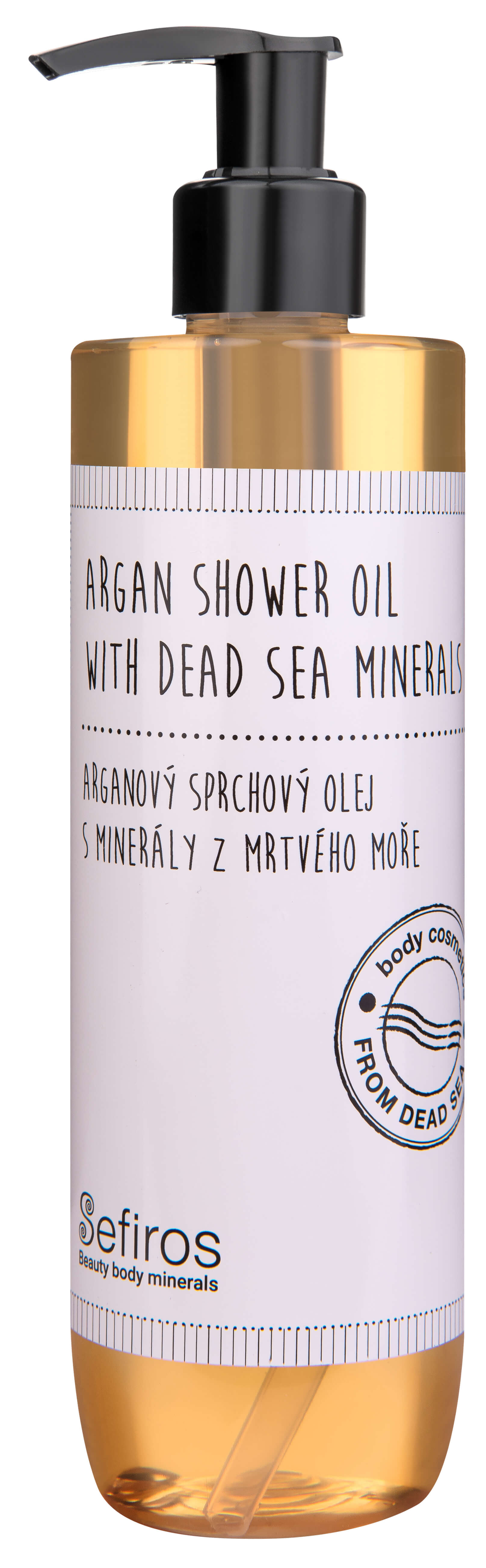 Sefiros Arganový sprchový olej s minerály z Mrtvého moře (Argan Shower Oil With Dead Sea Minerals) 300 ml